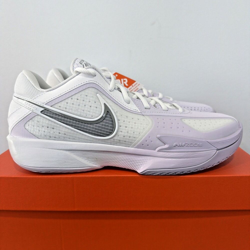 Nike Air Zoom GT Cut Cross Men's Size 9.5 White Purple Basketball HF0218-100